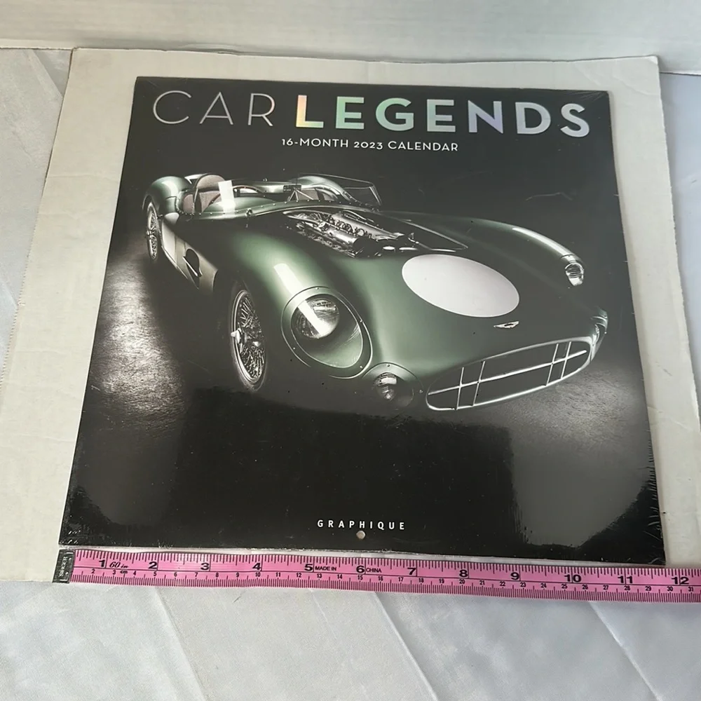 Car Legends 16 Month 2023 Calendar Sealed